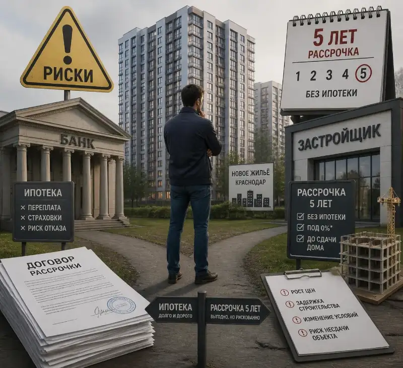 Пять лет рассрочки от застройщика: условия, подводные камни и альтернатива ипотеке в Краснодаре